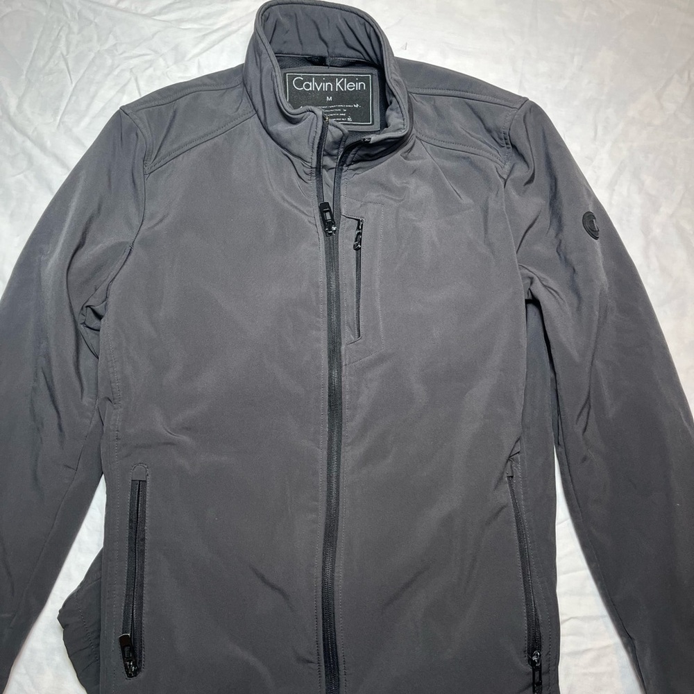 Calvin Klein Men's Gray soft-shell Jacket